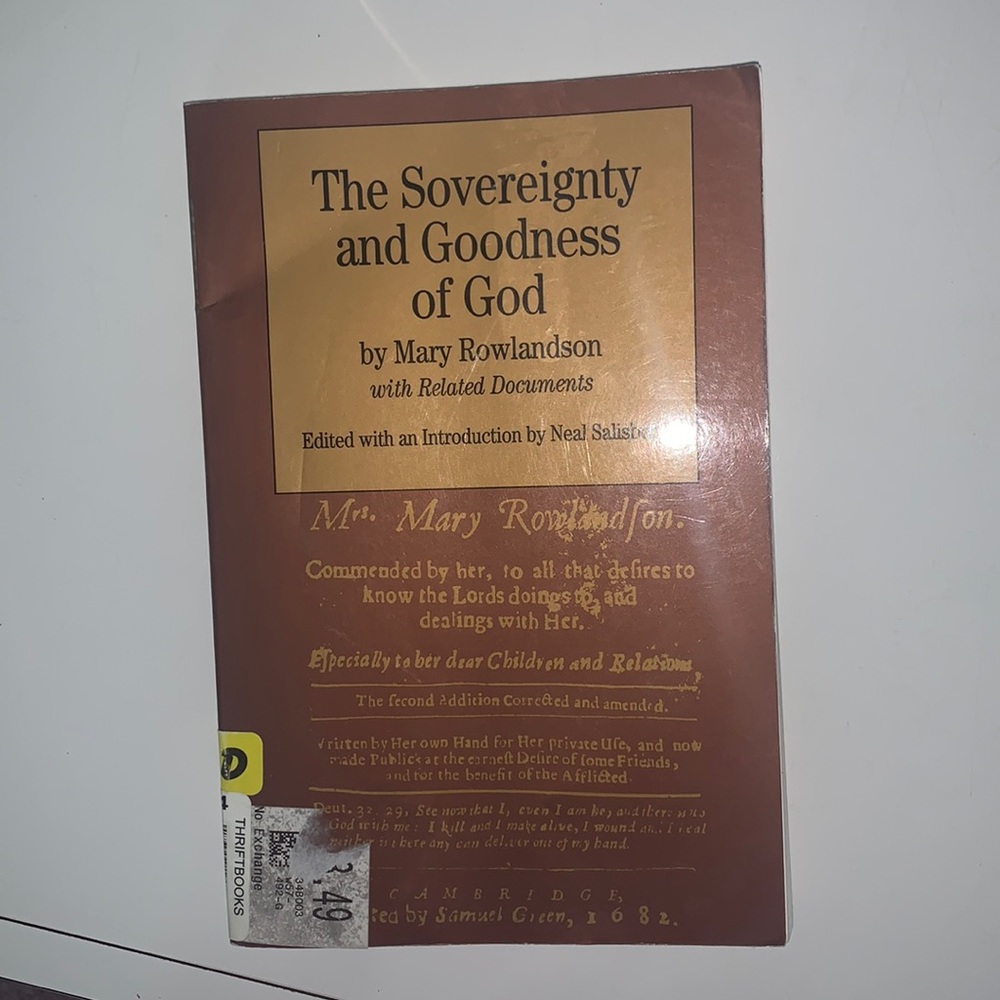 The sovereignty and goodness of god MR